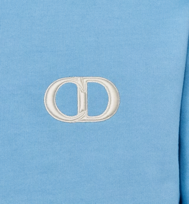 DIOR CD ICON HOODED SWEATER 'LIGHT BLUE'