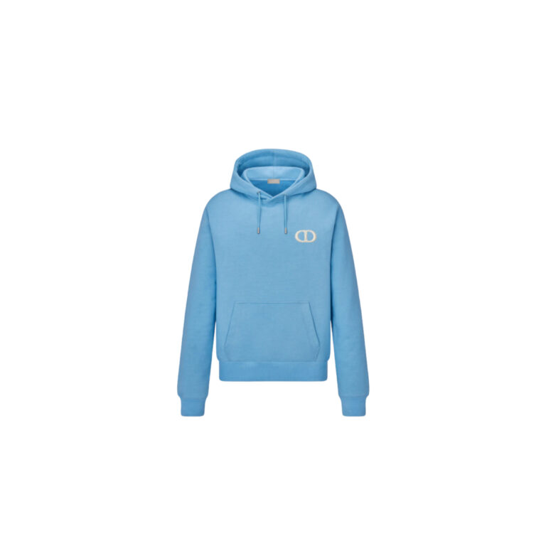 DIOR CD ICON HOODED SWEATER 'LIGHT BLUE'
