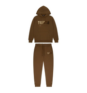TRAPSTAR CHENILLE DECODED HOODIE TRACKSUIT ‘EARTH EDITION BROWN’