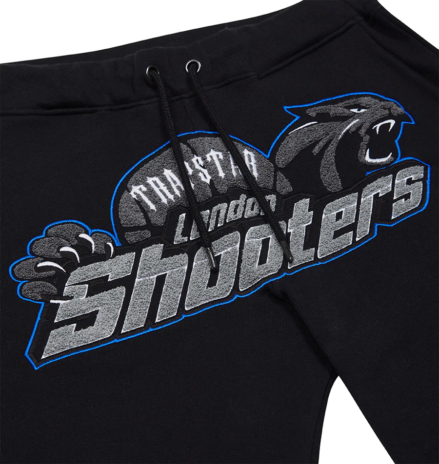 TRAPSTAR SHOOTERS T-SHIRT & SHORTS 'BLACK & BLUE'