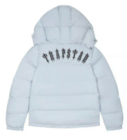 TRAPSTAR IRONGATE DETACHABLE HOODED PUFFER JACKET ‘ICY BLUE’