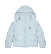 TRAPSTAR IRONGATE DETACHABLE HOODED PUFFER JACKET ‘ICY BLUE’