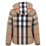 BURBERRY RECYCLED NYLON FULLY REVERSIBLE PUFFER JACKET