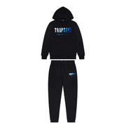 TRAPSTAR CHENILLE DECODED HOODED TRACKSUIT ‘BLACK ICE’