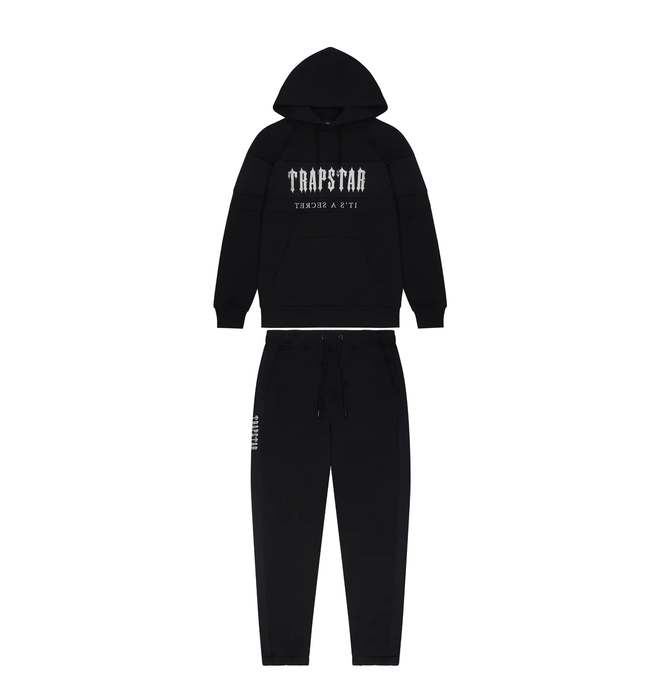 TRAPSTAR DECODED 2.0 MESH PANEL HOODED TRACKSUIT ‘BLACK’