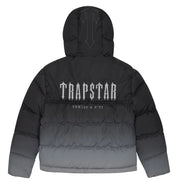 TRAPSTAR DECODED HOODED PUFFER JACKET 2.0 ‘BLACK GRADIENT’
