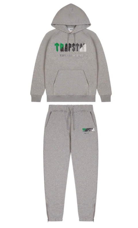 TRAPSTAR CHENILLE TRACKSUIT ‘GREEN BEE / GREY’