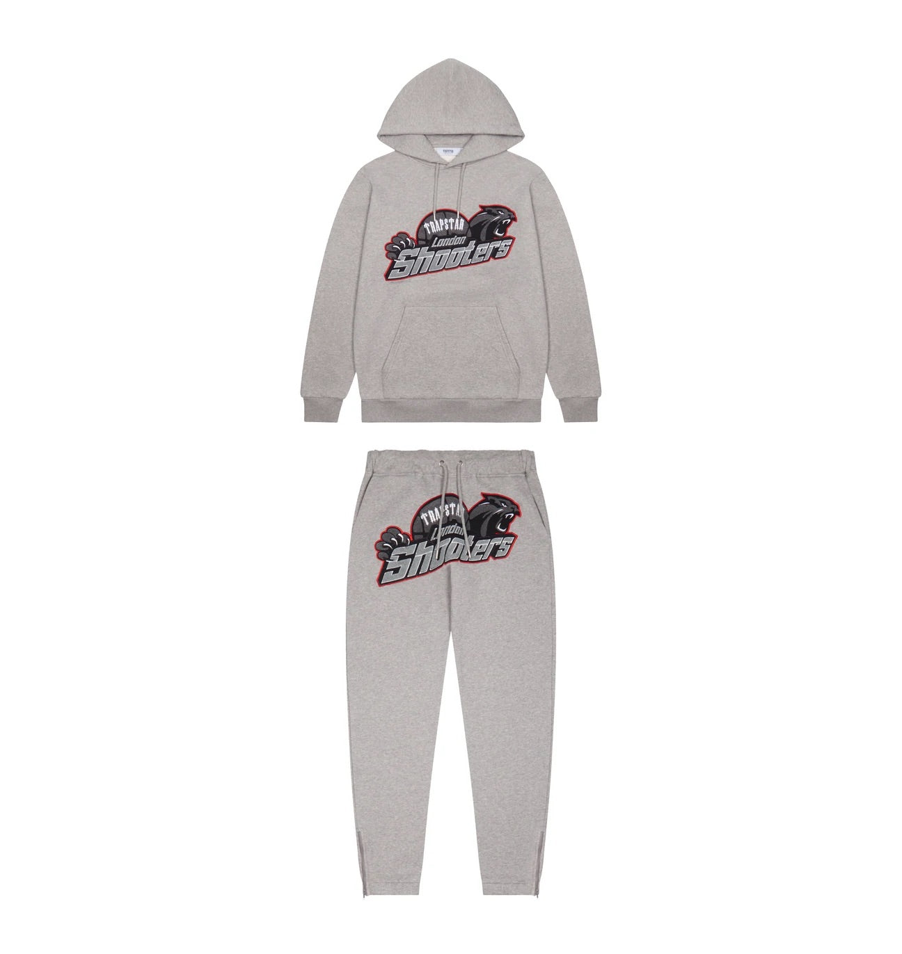 TRAPSTAR SHOOTERS BLACKOUT HOODED TRACKSUIT ‘GREY’