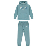 TRAPSTAR CHENILLE DECODED HOODED TRACKSUIT ‘CITADEL BLUE’