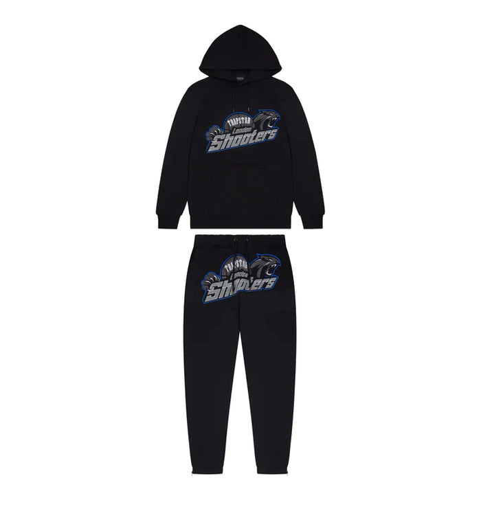 TRAPSTAR SHOOTERS HOODED TRACKSUIT ‘BLUE BLACK’
