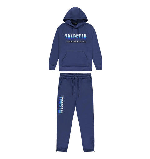 TRAPSTAR DECODED 2.0 HOODED TRACKSUIT ‘MEDIEVAL BLUE
