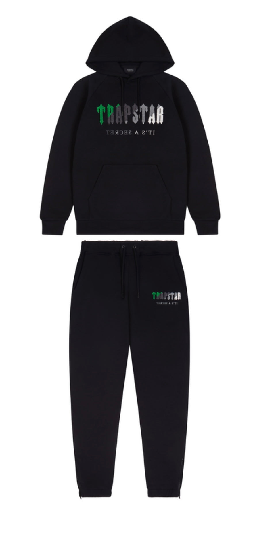 TRAPSTAR CHENILLE TRACKSUIT ‘GREEN BEE / BLACK’