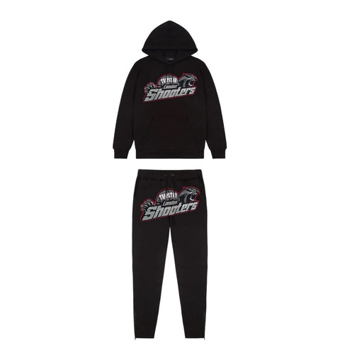 TRAPSTAR SHOOTERS HOODED TRACKSUIT ‘BLACKOUT’